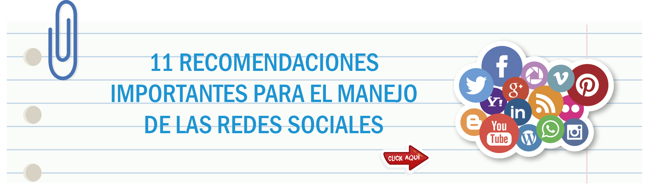 Recomendaciones para el manejo de redes sociales